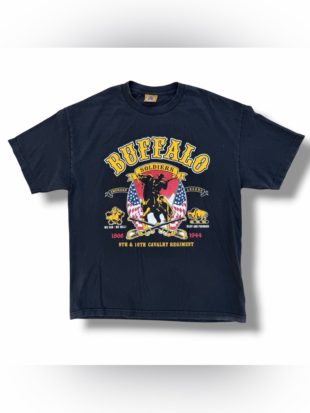 Vintage Y2K Buffalo Soldiers Big Boy Gear T-Shirt Black Size XL Made In USA